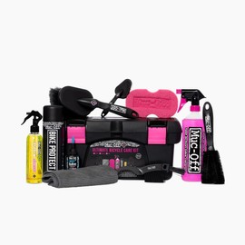 Muc-Off Ultimate Bicycle Cleaning Kit - Must-Have Kit to Clean, Protect and Lube Your Bike - Includes Bike Cleaner, Bike Protect, Brushes and More