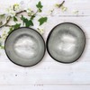 VIE Gourmet Coconut Bowls Hand Painted, Lacquered, Set of 2,
