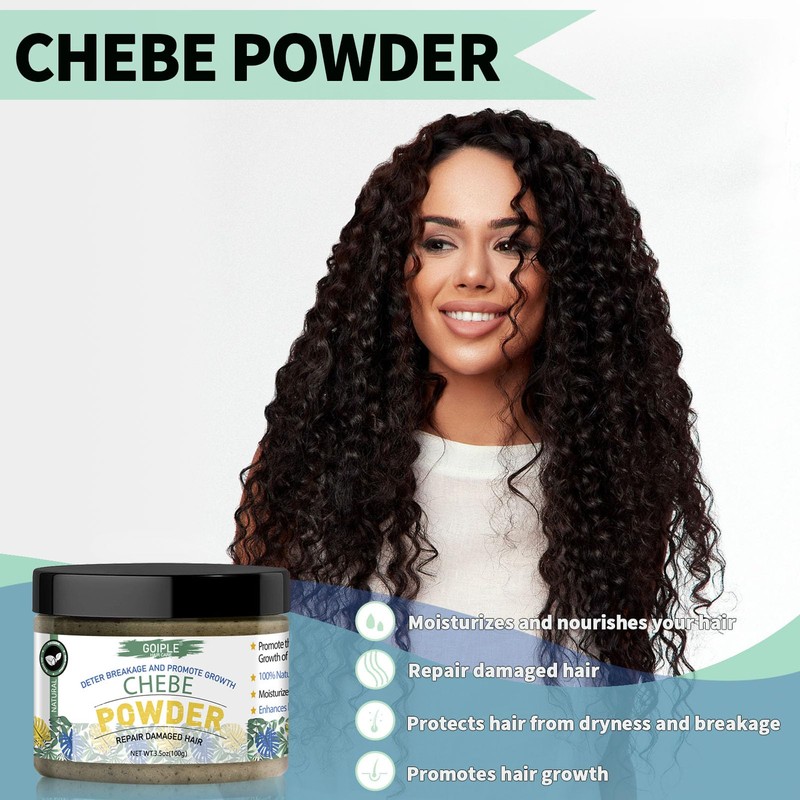 WOZUTUNT Organic African Chebe Powder for Enhanced Hair Growth, Strength