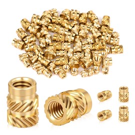 SternSinn Pack of 200 screw-in nuts, M4 thread insert 3D printing, brass melting thread, easy to use, for 3D printing, plastic car parts, circuit board mounting and electronic products