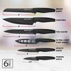 Granitestone Nutriblade Knife Set, High Grade Professional Chef Kitchen Knives