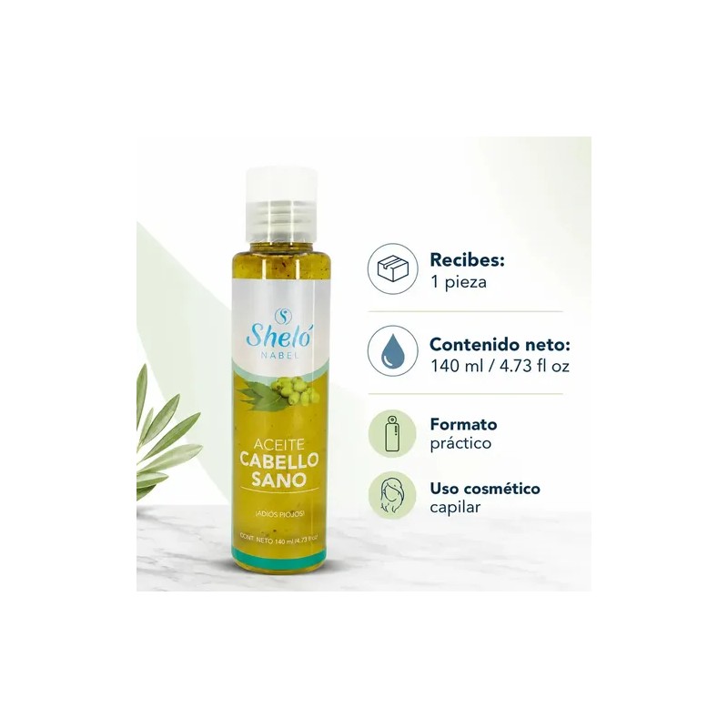 Aceite Cabello Sano Sheló Nabel 140 Ml / Repelente De