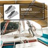 BESPORTBLE Boat Cleats Stainless Steel Kayak Sailing Rope Clamp Marine