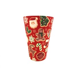 TINYMILLS Christmas Cookies Holiday 14oz Travel Mug - Eco-Friendly Reusable Plant Fiber Travel Mug Birthday Gift Stocking Stuffer Teacher Coach Gift