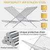 TABABAO Over The Sink Dish Drying Rack, Collapsible 3 Tier