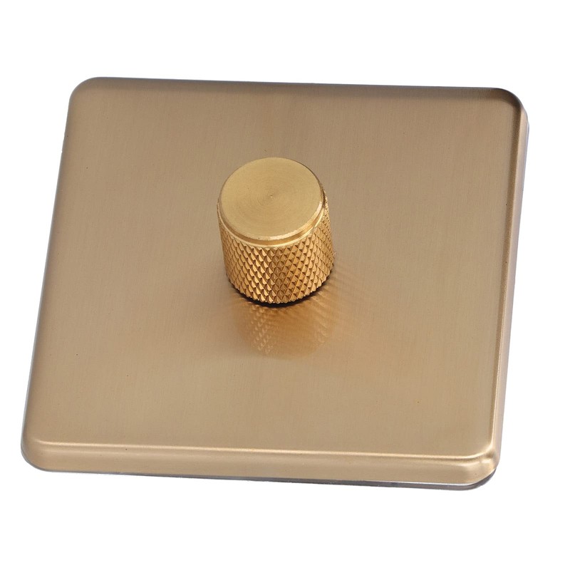 Dimmer Light Switch Stainless Steel Golden Colour Elegant Scratch-Resistant Durable