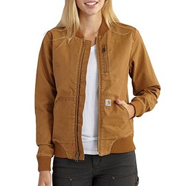Carhartt Women's Crawford Bomber Jacket, Brown, X-Small