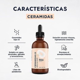 HEBBE - Ceramidas 120 g | Previene Sequedad y Calma Irritación | Evita Descamación Cutánea | Protector contra Cambios de Temperatura y Agentes Externo