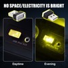 Ziciner 4 PCS USB LED Car Interior Atmosphere Lamp, Portable