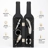 Wine Opener Set with Bottle-Shaped Holder – Corkscrew & Stopper
