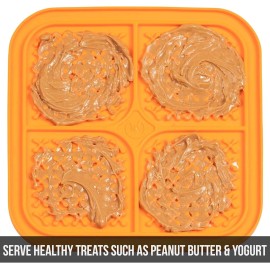 Hyper Pet 2 Pack Pet Lick Mat Dogs Dog Cat Cats Slow Feeder Treat Puzzle Enrichment New
