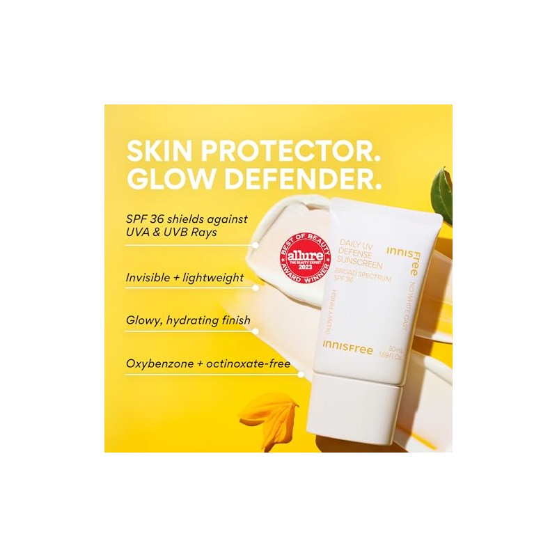 innisfree Daily UV Defense Sunscreen SPF 36 Face Lotion Non-White
