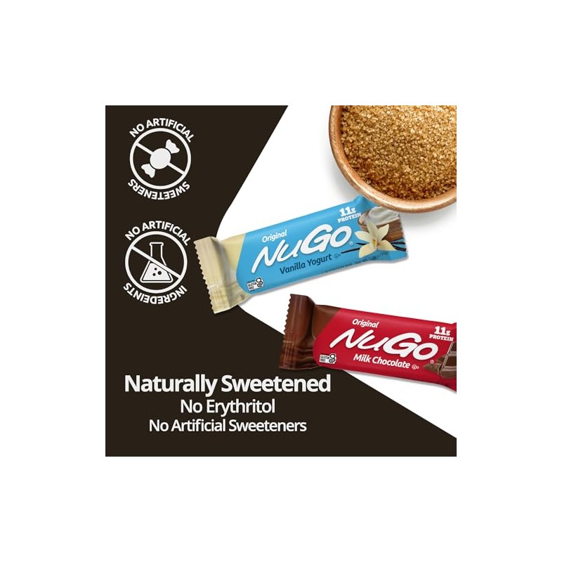 NuGo NuGo Protein Bar, Peanut Butter, 11g Protein, Gluten Free,