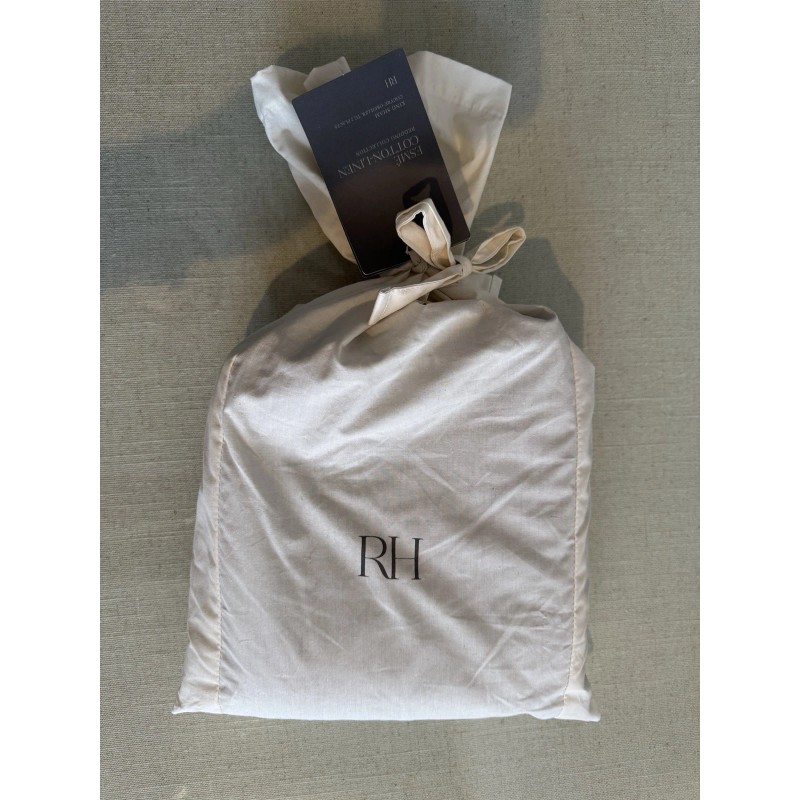 Restoration Hardware RH Restoration hardware ESMÉ COTTON-LINEN KING SHAM twilit