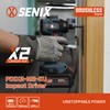 SENIX PDIX2-M2-0 20 Volt Max* X2 1/4-Inch Cordless Impact Driver,