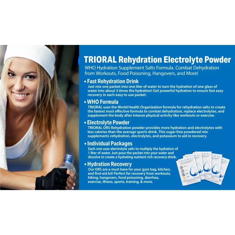 TRIORAL Oral Rehydration Salts - 100 packs