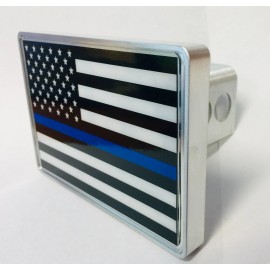 Hitchpals Company Thin Blue Line Flag Hitch Cover