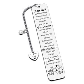 Mom Gifts Mothers Day Gifts for Mom Grandma Sister to My Mom Bookmark Gifts from Daughter Son Birthday Gifts for Mother in Law Mommy Women Valentines Anniversary Thanksgiving Christmas Gifts for Her