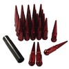 JDMSPEED New Wheel Spike Lug Nuts (24pcs) with 1 Socket