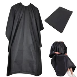 1PCS Professional Hairdressing Barber Gown Cape Waterproof Sleek Design Adjustable Neck Fitting Unisex Cape Perfect For Hairstylists And Barbers 140cm x 90cm (55" x 35")