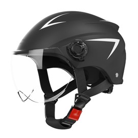 Motorcycle Helmet Sun Protection Riding Flip Up Helmet All Seasons Applicable Helmet for Men Women Black