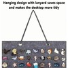1Pcs Hanging Brooch Pin Organizer Felt Rectangular Pin Badge Display