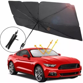 Unbranded Car Windshield Sun Shade Foldable Umbrella Front Window Cover Visor Umbrella