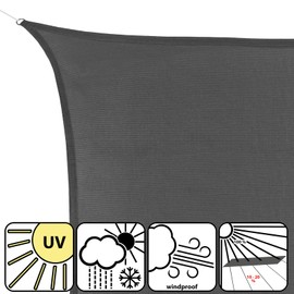 BB Sport Awning 3 m x 3 m x 3 m Granite Triangle Sun Protection Wind Protection UV Protection Garden Patio