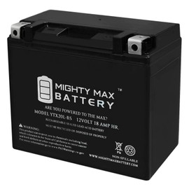 Mighty Max Battery YTX20L-BS Battery for Yamaha YFM660F Grizzly 660 4x4 2002-2008 Brand Product