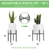 Soporte ajustable para plantas, soporte de Metal para plantas, macetas