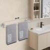 NearMoon Bath Towel Bar, Bath Accessories Thicken Stainless Steel Shower