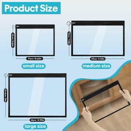 Clear Zipper Pouches for Organizing | Durable PVC Makeup Envelopes for Document Storage, Travel, and School Supplies (3 Sizes)