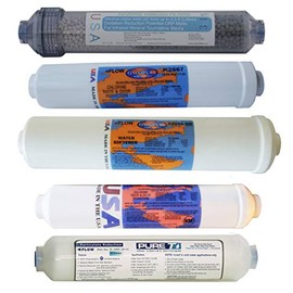 Replacement filter set for 6 Stage Heavy Duty Reverse Osmosis Revolution Countertop RO