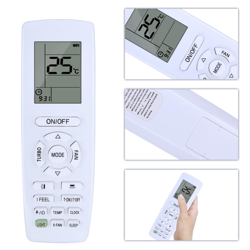 RETROSUN Replacement Remote Control for GREE Air Conditioner YAP1F YV1L1