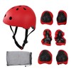 7pcs/set Children Safety Helmet Knee Elbow Pad Sets Breathable Riding