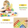 CLAPET 32 Pcs Tetra Tower Stacking Game, Fun Balance Building