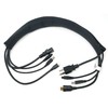 Ultra Spec Cables 19" Black Neoprene Zip Cord Management Sleeve