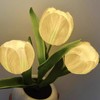 Tulip Night Light Soft Light Exquisite Ceramics PU Flower Table