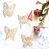 lasuroa 24st 3D Schmetterlinge aus Holz, 4 Stile DIY Rohling