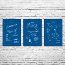 Roofing Patent Posters Set of 3 (5x7), Roofer Gifts, Industrial Art, Contractor Gifts, Construction Worker, Roofing Art Blueprint