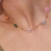 Dainty Pearl Choker Jewelry for Women as Flower Necklace set