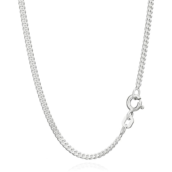 NKlaus Set of 2 925 Sterling Silver Curb Chain 45