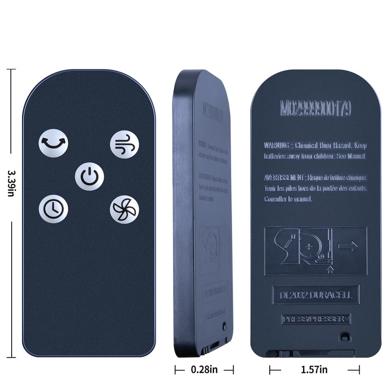 New Replacement Remote Control Compatible for Sierra Omnibreeze 40 Inch