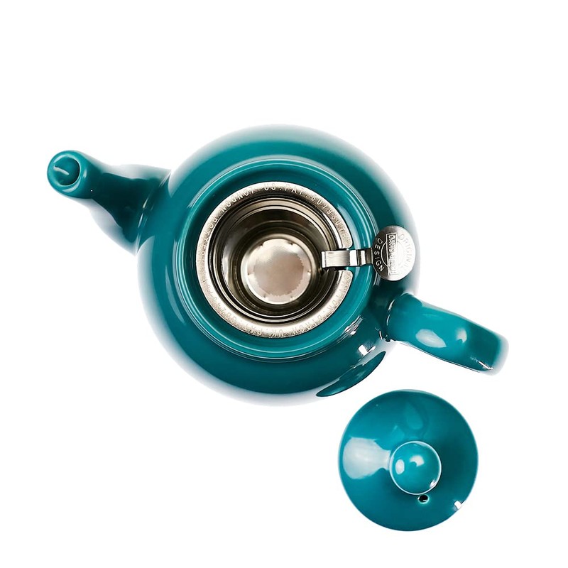 LONDON POTTERY Farmhouse Teapot for 2 Cups, Aqua
