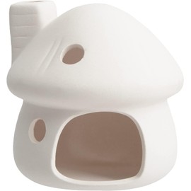 RUIAN Upgrade Aquarium Mushroom House Ceramic Cave Decorations for Pleco Shrimp to Rest and Breed, Hiding (White)