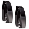 RecPro Black RV Rounded Baggage Door Catch Latch Compartment Hardware
