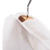 Hangerworld 20 White Shoulder Covers with Wide Side Gusset Shoulder