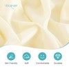 Vocander Bed Valance Sheet Skirt Pleated Wrap Around for Single