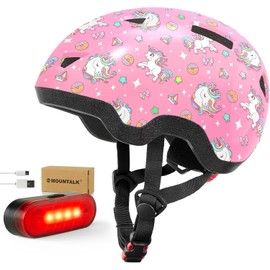 Toddler Bike Helmet with Light, Adjustable Kids Helmets from Infant/Toddler/Baby to Children Girls and Boys, Age 1-3/2-4 Years Old (XS)