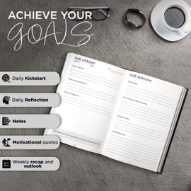 Broad Horizon Gratitude Journal For Men & Women, Self-Mastery Daily Manifestation Gratitude Journal For Women, Daily Journal And Manifestation Planner With Prompts (12 Weeks)